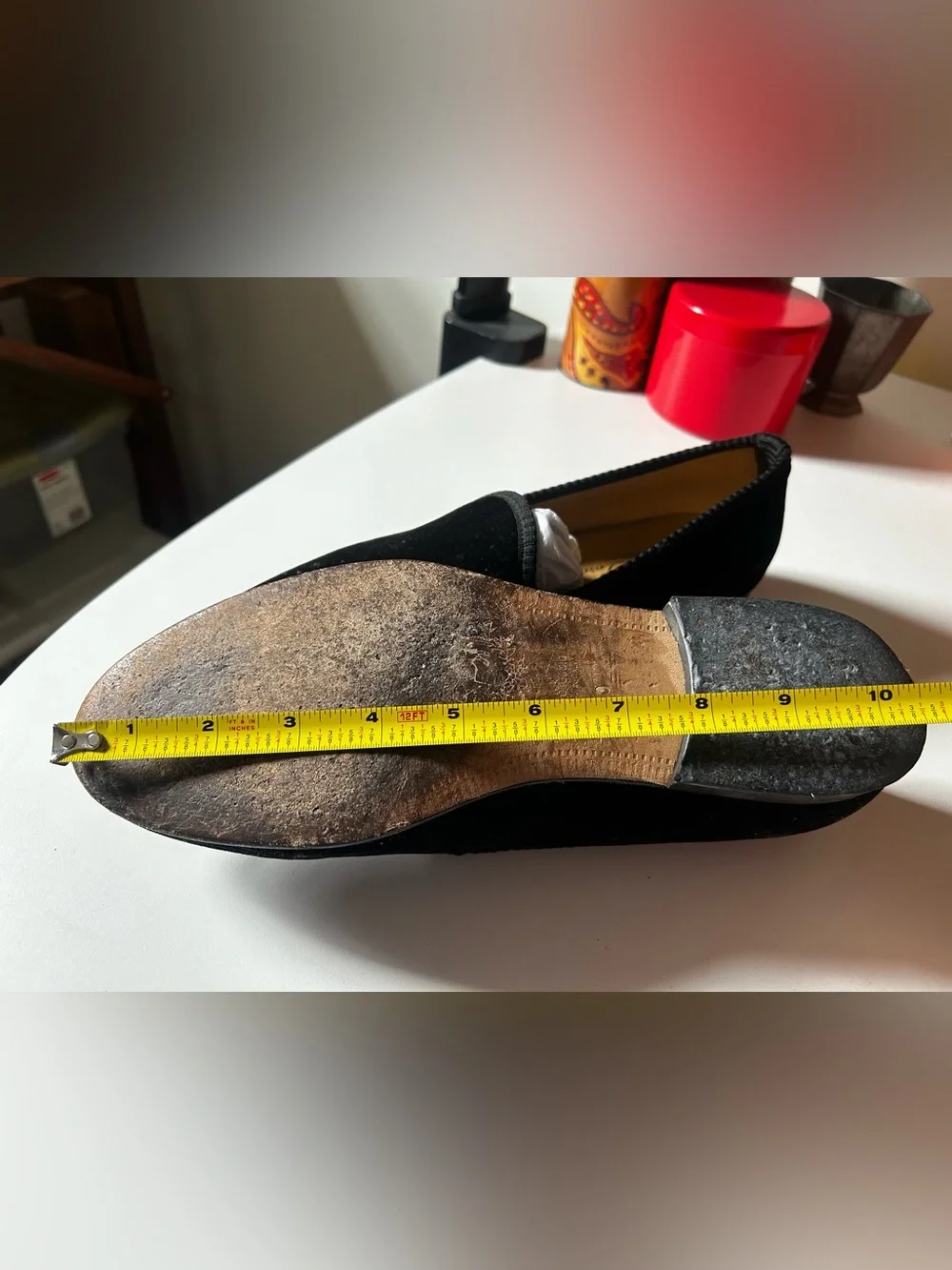 Del Toro Black Velvet Slip-On Loafers mens 9